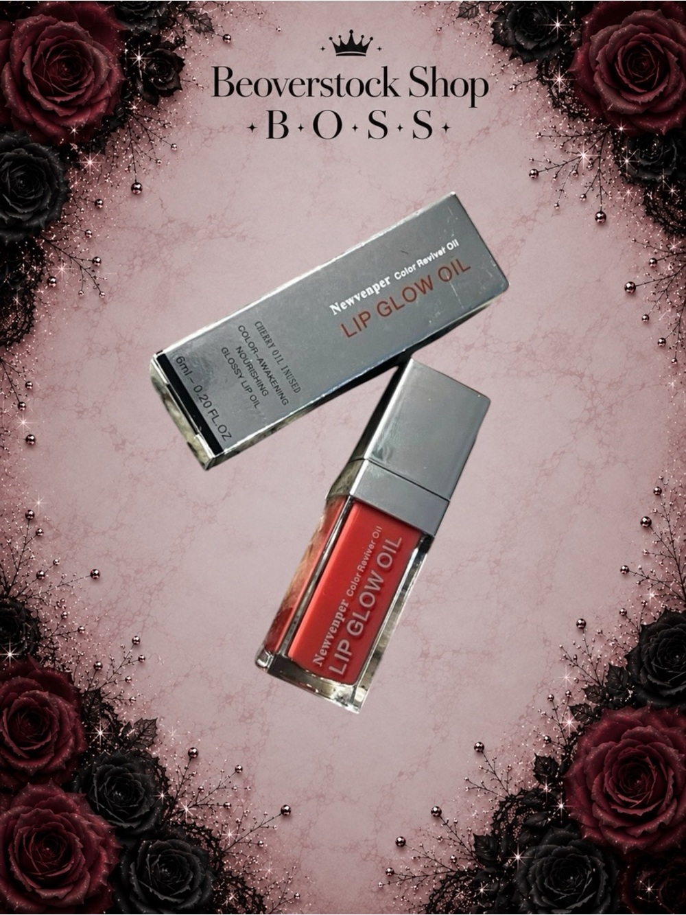 New Newvenper Lip Glow Oil – 002 Coral Awakening | 0.2 fl oz Glossy Lip Oil